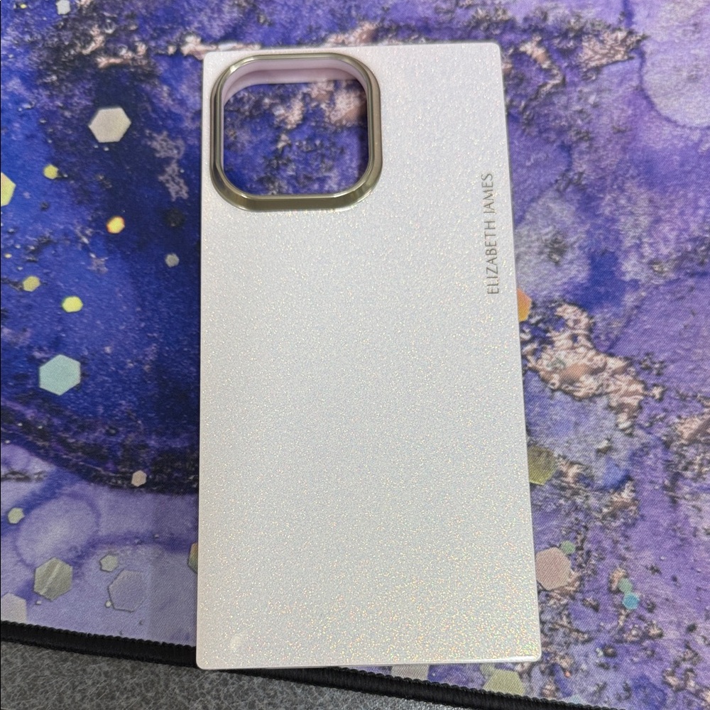 Elizabeth James Sparkling White iPhone 16 Pro Max Case